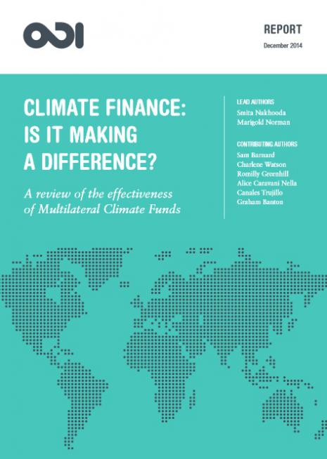 ODI Multilateral climate funds